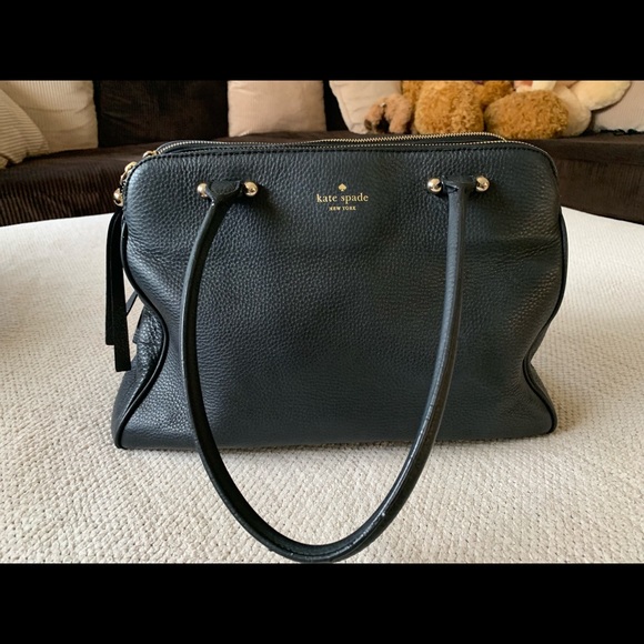kate spade Handbags - Kate Spade large black leather handbag